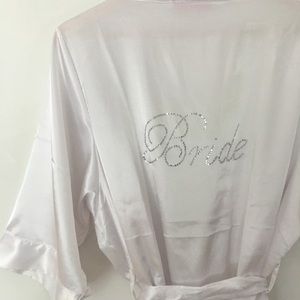 Silk "Bride" robe
